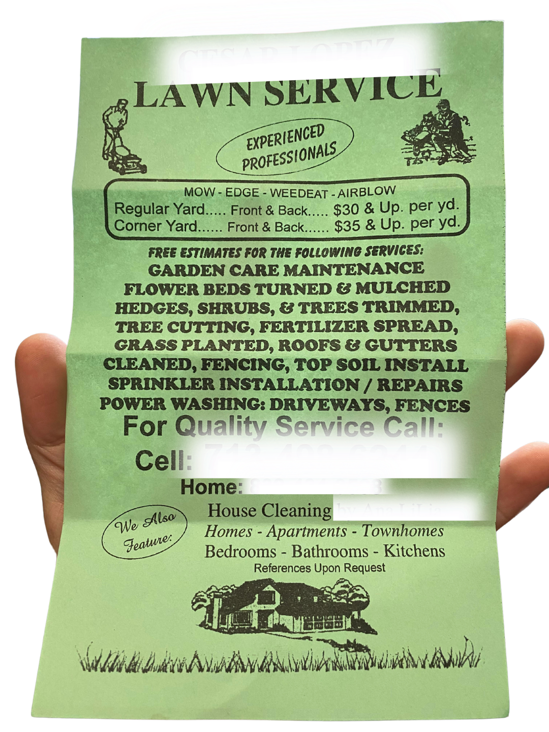 Lawn Service Flyer Example